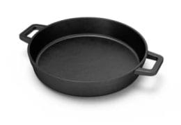 Fry pan cast iron compact