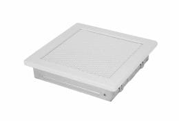 Vierkant luchtrooster 160 x 160 mm wit