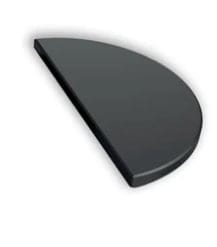 Half moon stone black large