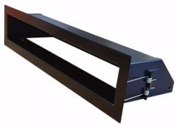 Convectie rooster 400 x 60 mm zwart