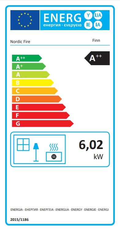 Nordic Fire Finn met voetjes Pelletkachel - Afbeelding 2