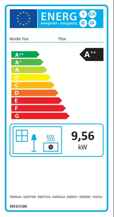 Nordic Fire Thor 9,6 kW, 12 kW Pelletkachel - Afbeelding 2