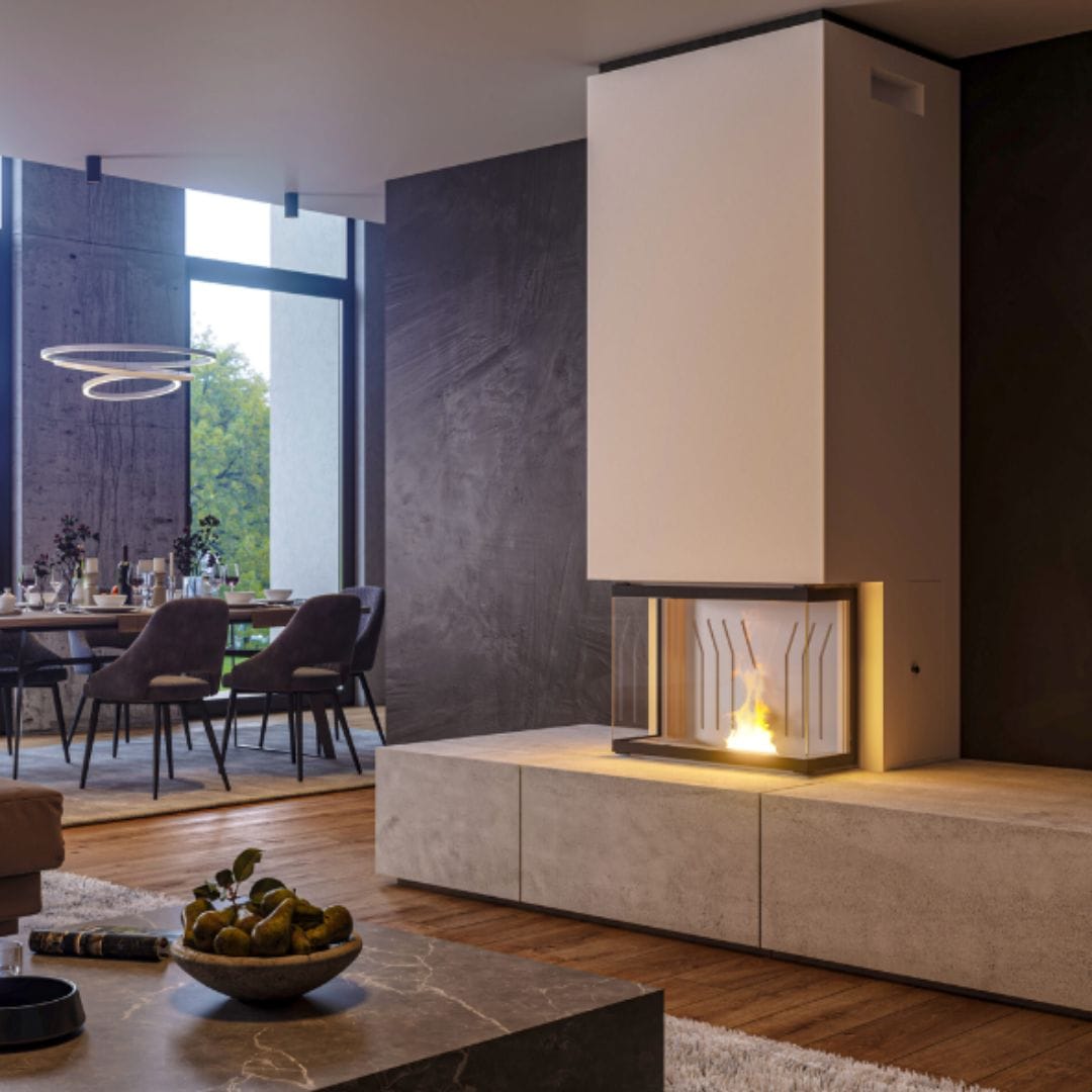 Nordic Fire Sienna 3-zijdig Inbouw pelletkachel