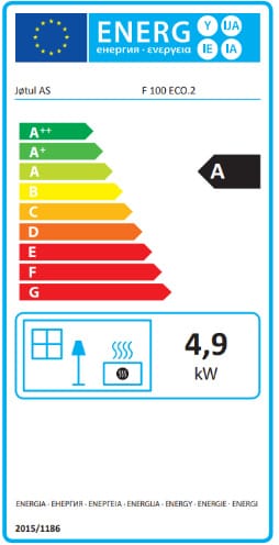 Jøtul F 100 ECO.2 LL SE BP Houtkachel - Afbeelding 2