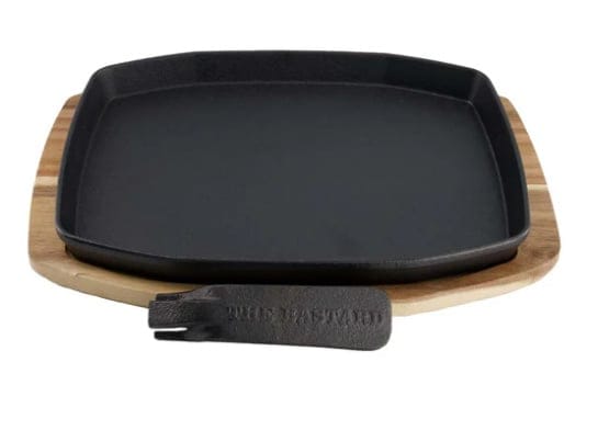 The Bastard Sizzling plate en holder cast iron 24x32 cm