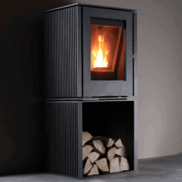 Trimline Woody loft pellet stalen rillen smal