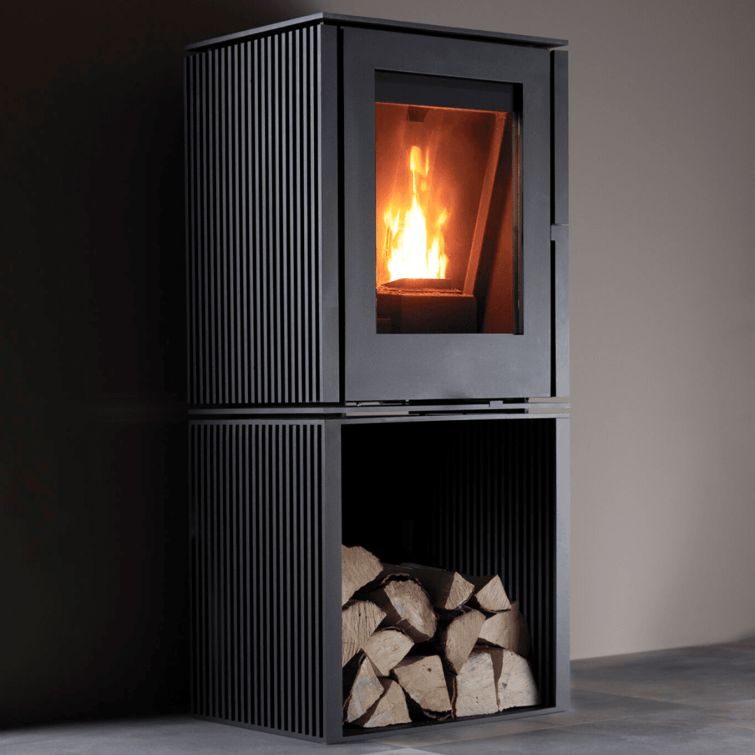 Trimline Woody loft pellet stalen rillen smal